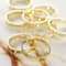 Gold Large Metal Loop Beads, 22mm by Bead Landing™
